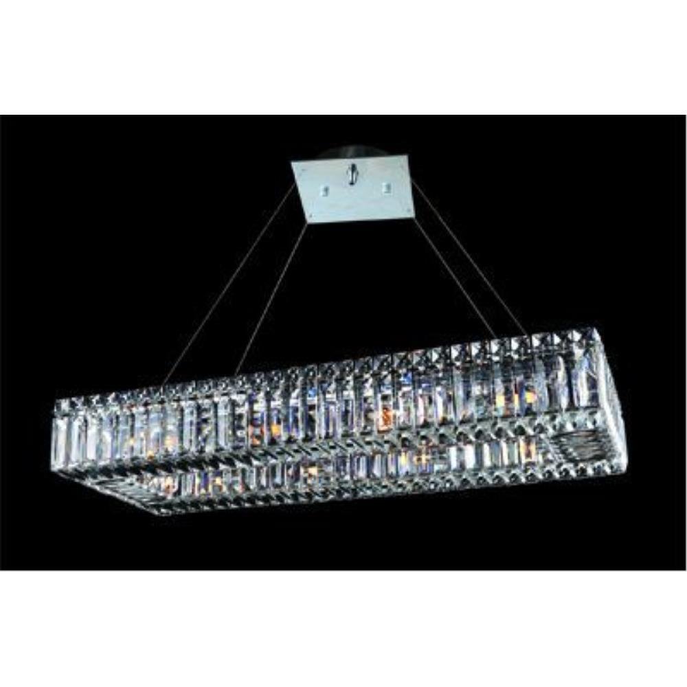 Allegri Lighting - 11708 - Quantum Baguette - Ten Light Rectangle Pendant