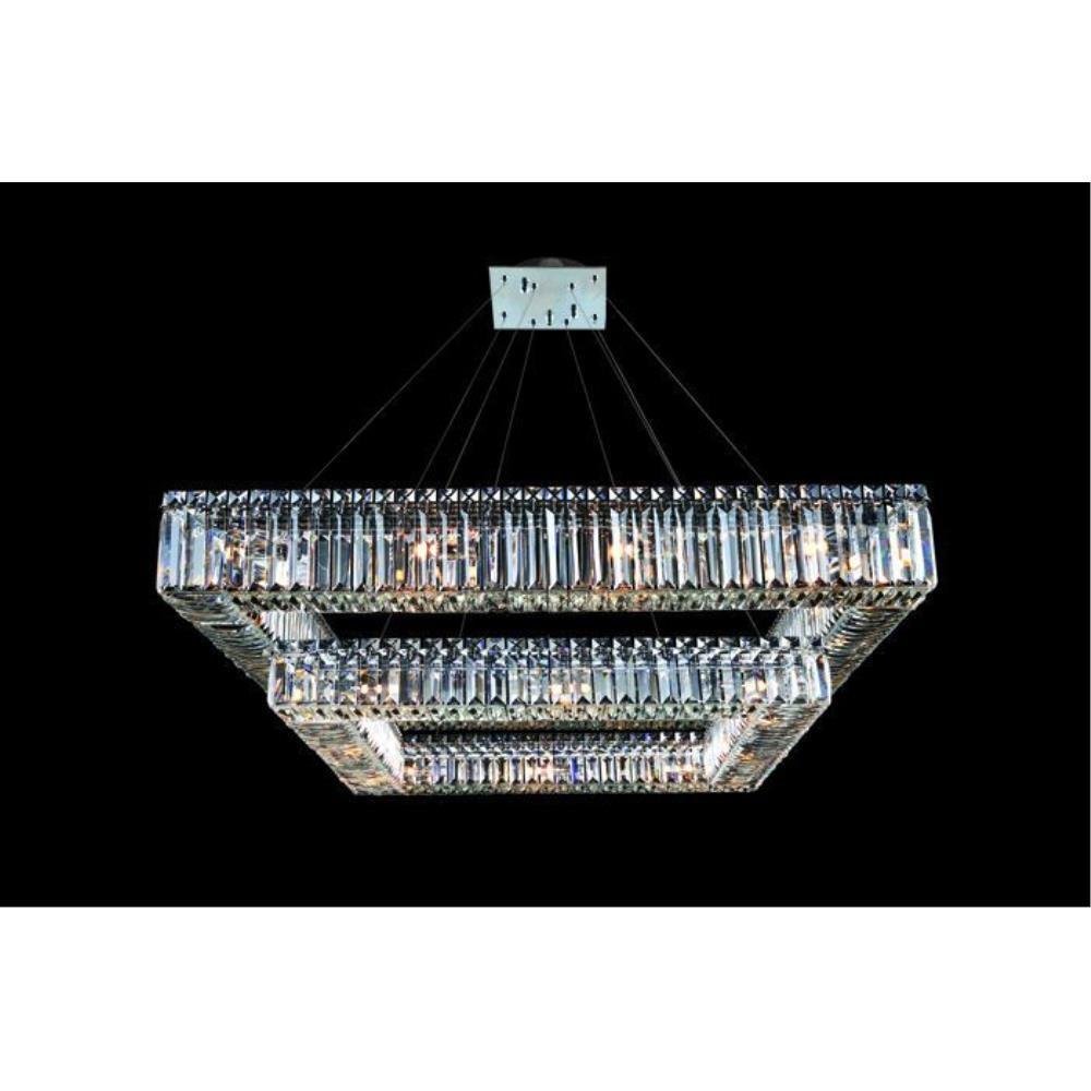Allegri Lighting - 11781 - Quantum Quadro - Twenty-Eight Light 2-Tier Square Pendant
