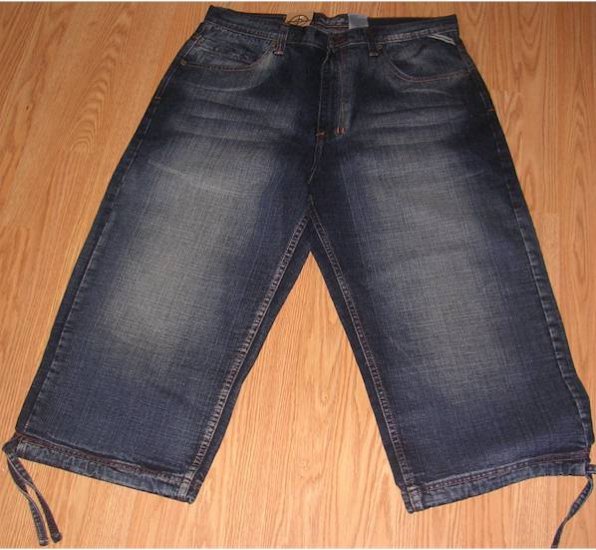 Royal Blue 3 Quarter Length Jeans Dark Blue 42x22.5