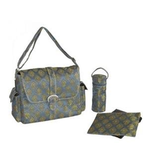 Kalencom Canvas Buckle Blue Diaper Bag