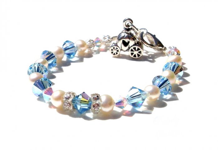 Baby Girl Child BLUE CINDERELLA BRACELET Custom Boutique