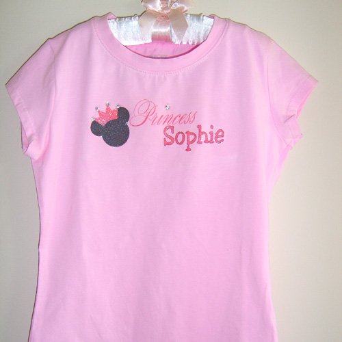 Personalized Princess Mouse Vacation Tee Shirt
