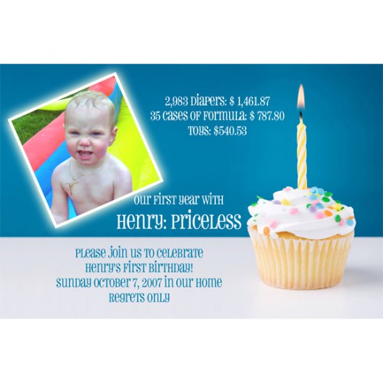 Custom Photo Birthday Invitations 4x6"