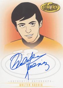 Star Trek Art & Images A11 Walter Koenig - Chekov auto card