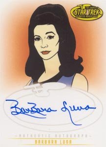 Star Trek Art & Images A19 Barbara Luna - Moreau auto card