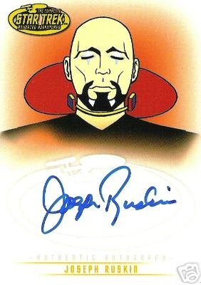 Star Trek Art & Images A24 Joseph Ruskin - Galt auto card