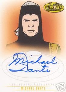 Star Trek Art & Images A38 Michael Dante - Maab auto card