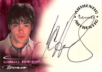 Witchblade TV SHow A6 John Hensley - Gabriel Bowman auto card