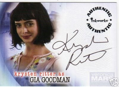 Veronica Mars season 2 A17 Krysten Ritter - Gia Goodman auto card
