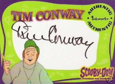 Scooby Doo Mysteries & Monsters A2 Tim Conway auto card
