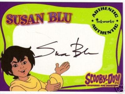 Scooby Doo Mysteries & Monsters A3 Susan Blue auto card