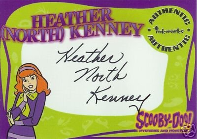 Scooby Doo Mysteries & Monsters A6 Heather North Kenney auto card