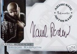 Hellboy movie A3 Karel Roden - Grigori Rasputin auto card