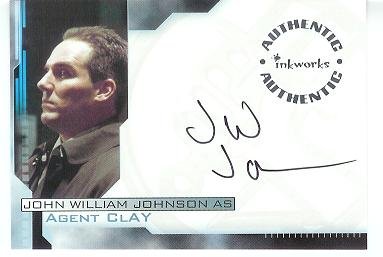 Hellboy movie A4 John William Johnson - Agent Clay auto card