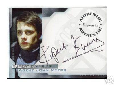 Hellboy movie A7 Rupert Evans - Agent John Myers auto card