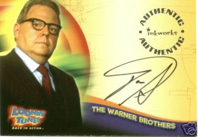 Looney Tunes Back In Action BIA A7 Dan Stanton - Warner Brother auto card
