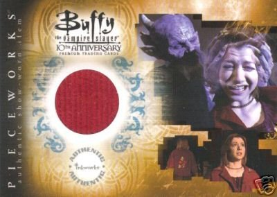 Buffy 10th Anniversary PW4 Alyson Hannigan - Willow Jacket Pieceworks insert card