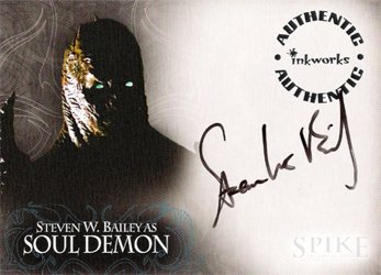 Spike the Complete Story A8 Steven Bailey - Soul Demon auto card