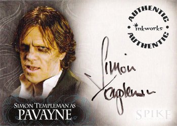 Spike the Complete Story A10 Simon Templeman - Pavayne auto card