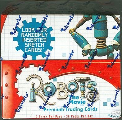 Robots movie trading cards - Factory Sealed Hobby Box - 36 packs