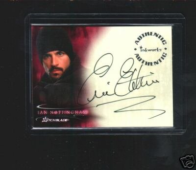 Witchblade TV Show A5 Eric Etebari - Ian Nottingham auto card