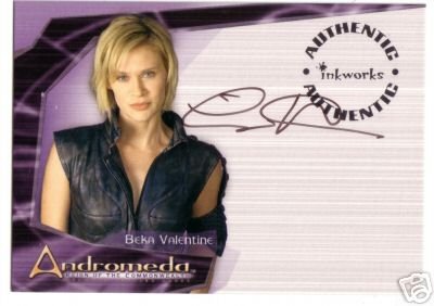 Andromeda Reign of the Commonwealth A2 Lisa Ryder - Beka Valentine auto card