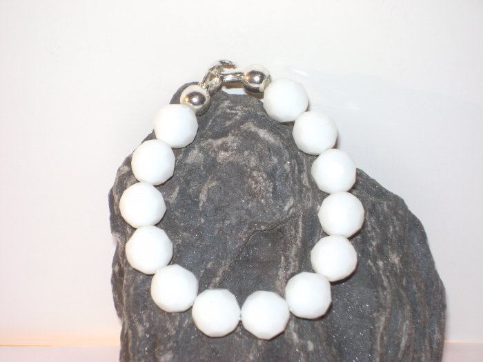 Milk Glass Medical I.D. Alert Replacement Bracelet