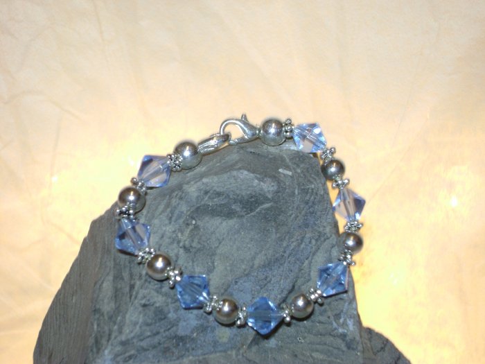 Blue & Silver Medical I.D. Alert Replacement Bracelet