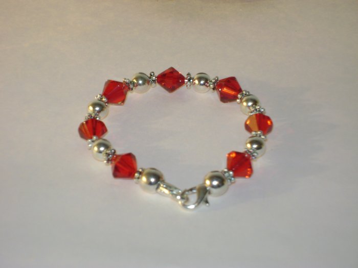 Red & SilverMedical I.D. Alert Replacement Bracelet