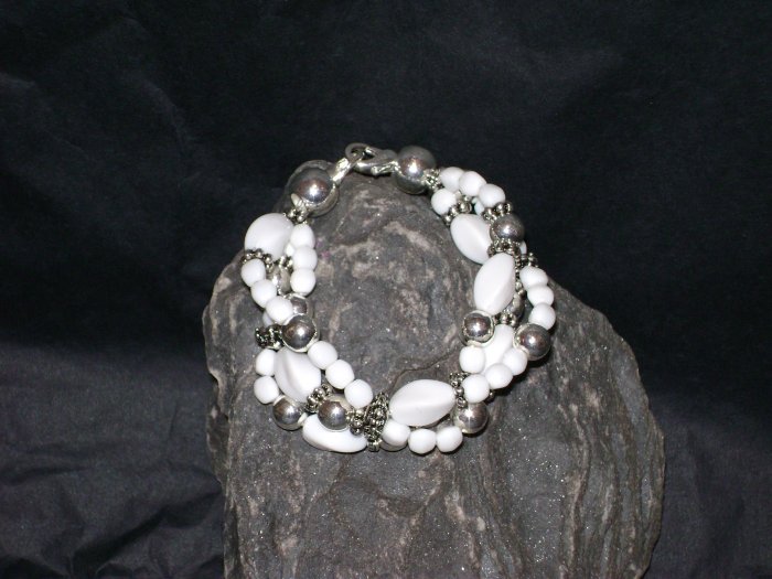 White Triple StrandMedical I.D. Alert Replacement Bracelet