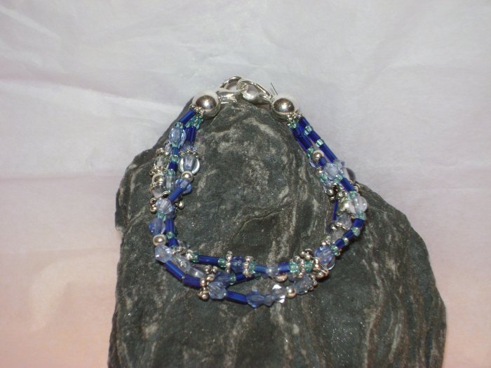 Blue Triple StrandMedical I.D. Alert Replacement Bracelet