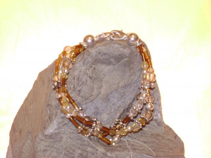 Amber Triple Strand Medical I.D. Alert Replacement Bracelet