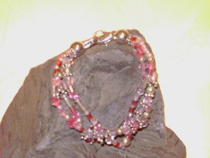 Pink Triple Strand Medical I.D. Alert Replacement Bracelet