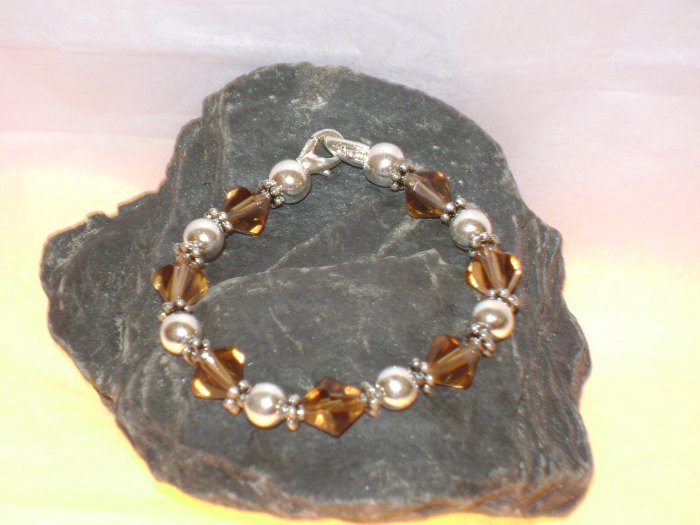 Smokey Quartz & Silver Medical I.D. Alert Replacement Bracelet