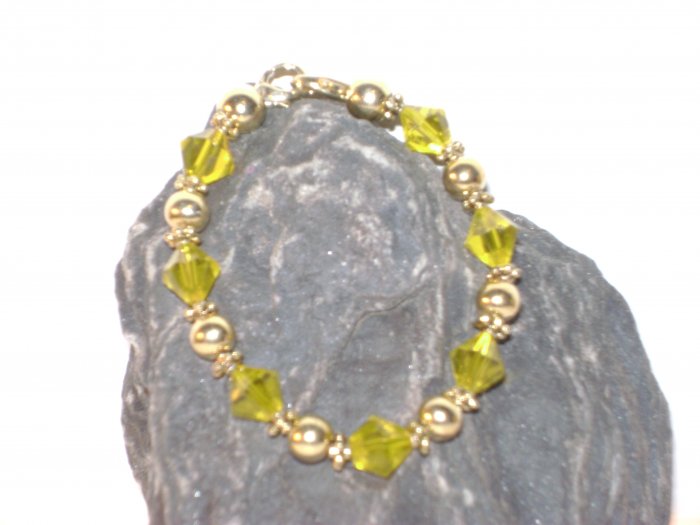 Medical Alert Replacement Bracelet Yellow & Gold