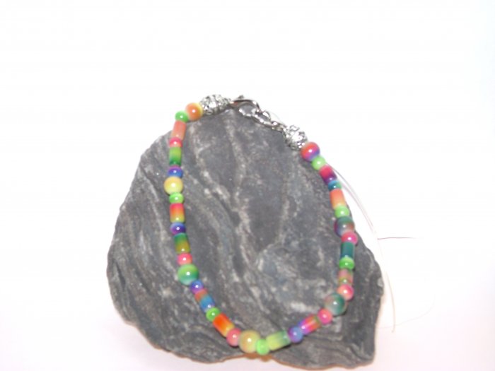 Tye Die Rainbow Medical Alert Bracelet