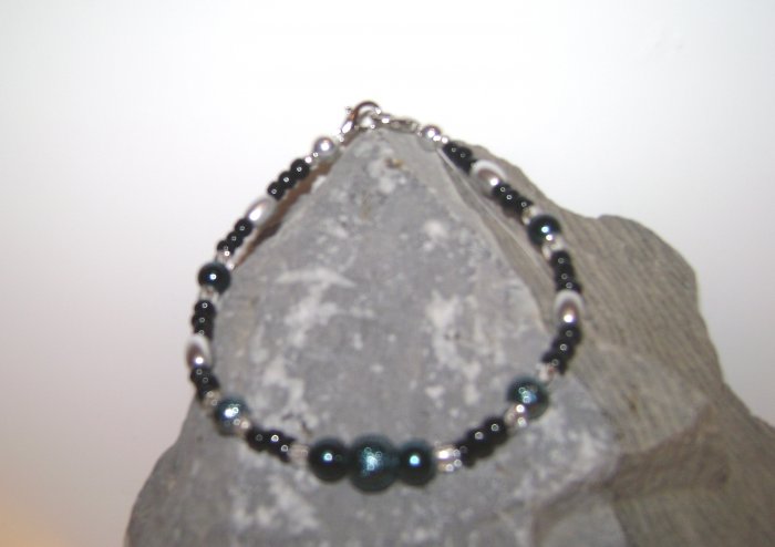 Teal & Black Medical Alert I.D. Replacement Bracelet