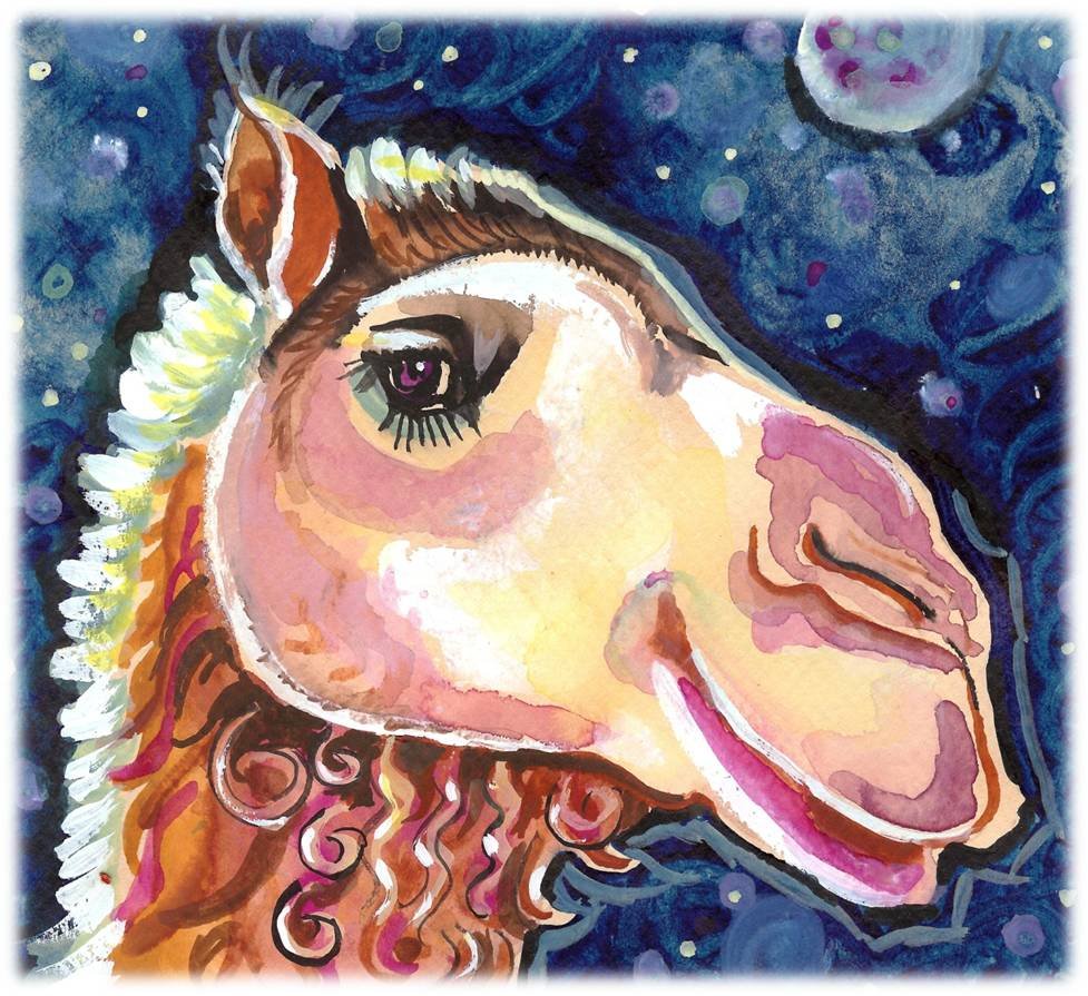 "Camel" Watercolor Painting Print