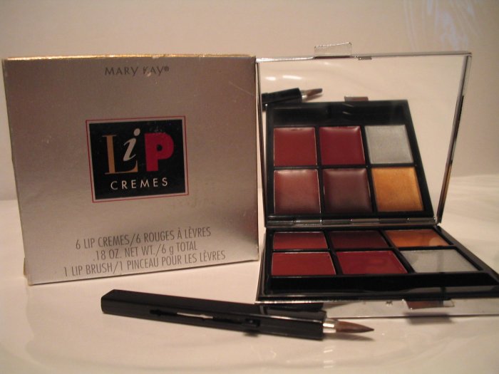 MARY KAY 6 Lip cremes and lip brush GIFT **JUST REDUCED HALF PRICE**