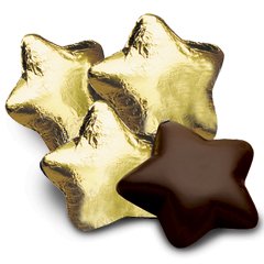Gold Foiled Dark Chocolate STARS Bag of 34 Corporate Tradeshow Promotion Giveaways