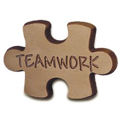 50 Puzzle Shape Teamwork Engraved Chocolate Corporate Tradeshow Giveaways