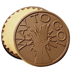 50 Way To Go Engraved Chocolate Covered Cookies Corporate Tradeshow Giveaways