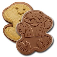 50 THINK SAFETY Engraved Chocolate Covered Gingerbread Cookies Corporate Tradeshow Giveaways