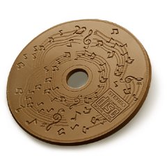 20 Musical notes Engraved Chocolate CD's Corporate Tradeshow Giveaways