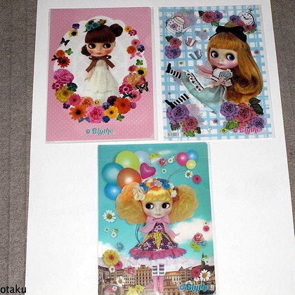 Blythe Set of 11 Clear files Hasbro Genuine Japan NEW