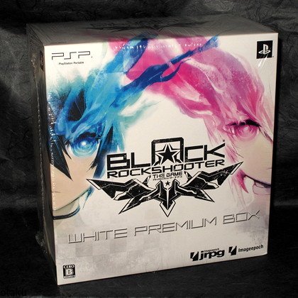 Black Rock Shooter PSP Game White Premium Box Ltd Edition plus figure and CD