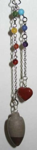 Shivilingam Pendulum with Chakra Stones Divination Wiccan