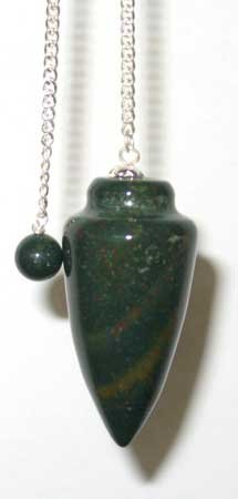 Teardrop Bloodstone Pendulum Healing Divining Wiccan