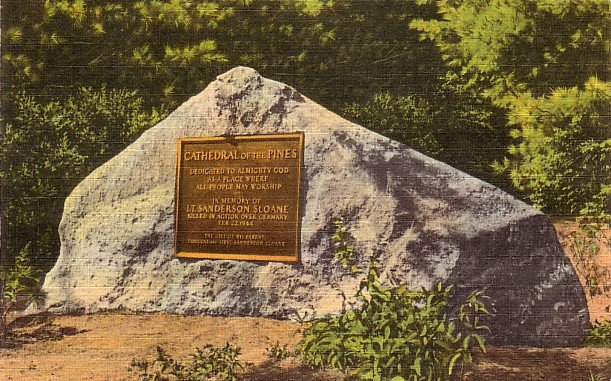 Cathedral of the Pines in Rindge New Hampshire NH, Lot of 5 Linen Postcards - 3559