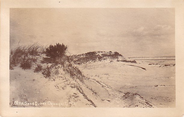 Sand Dunes of Oqunquit Maine ME, Real Photo Post Card - 3568